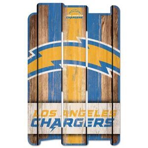 NFL Los Angeles Chargers Fence Sign 11" x 17" Retro Wall Distressed Logo  New